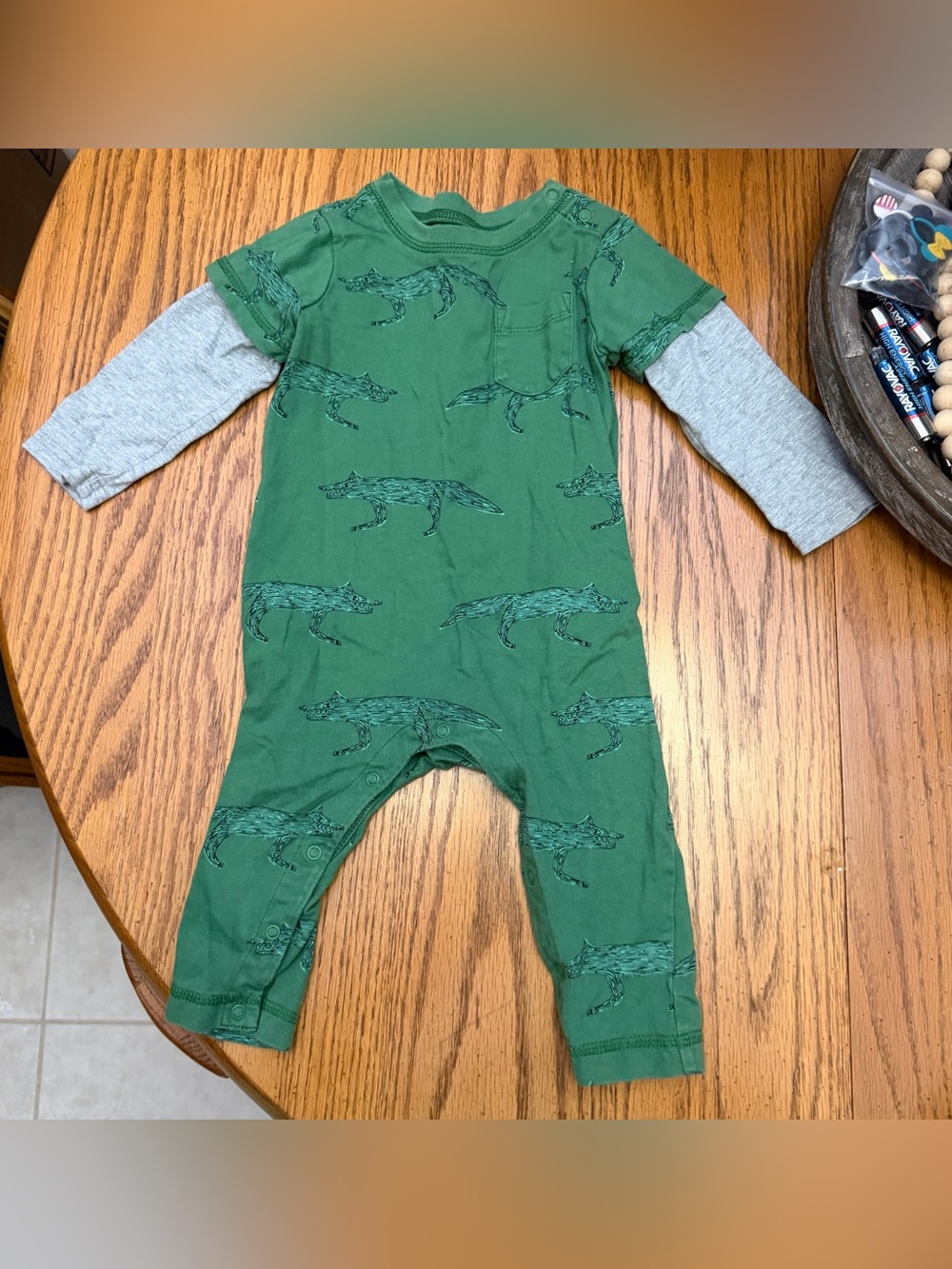 Tea Collection Fox Layered Romper